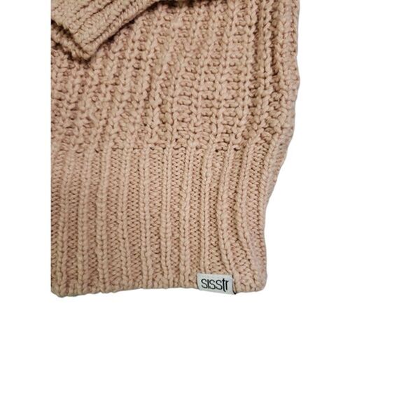 NWT sisstrEvolution Tan Striped Cotton Long Sleeve Sweater Size S - Picture 4 of 11